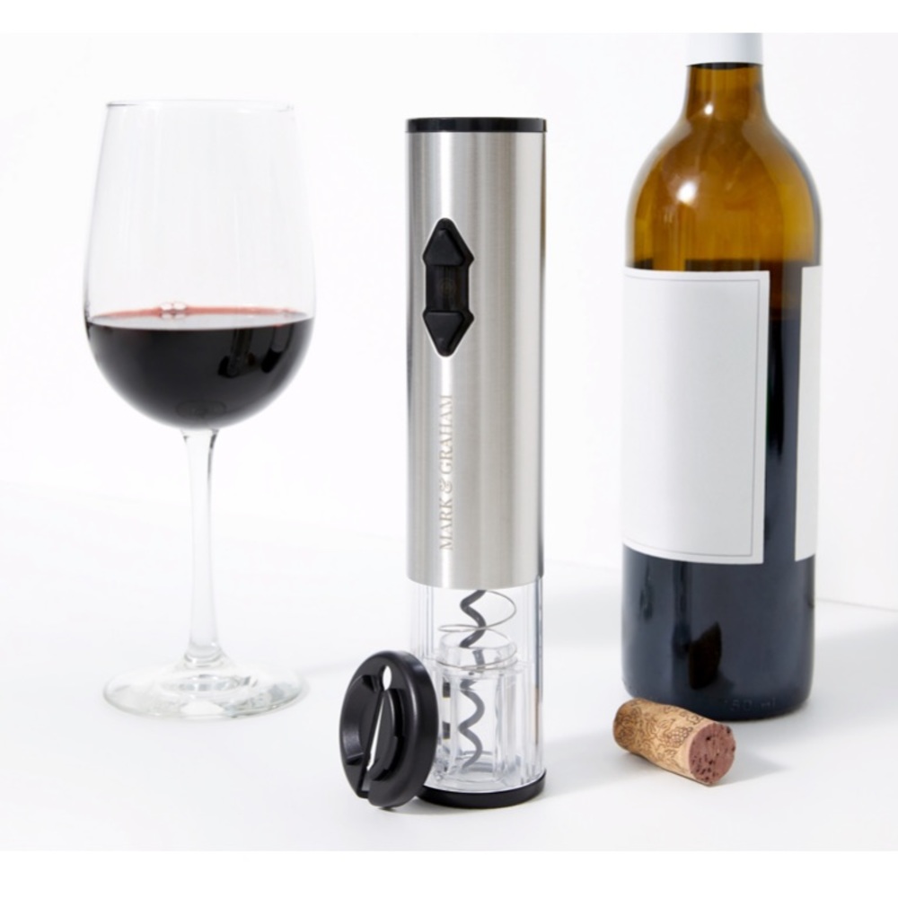 🌸MARK & GRAHAM STAINLESS STEEL ELECTRIC WINE OPENER🌸